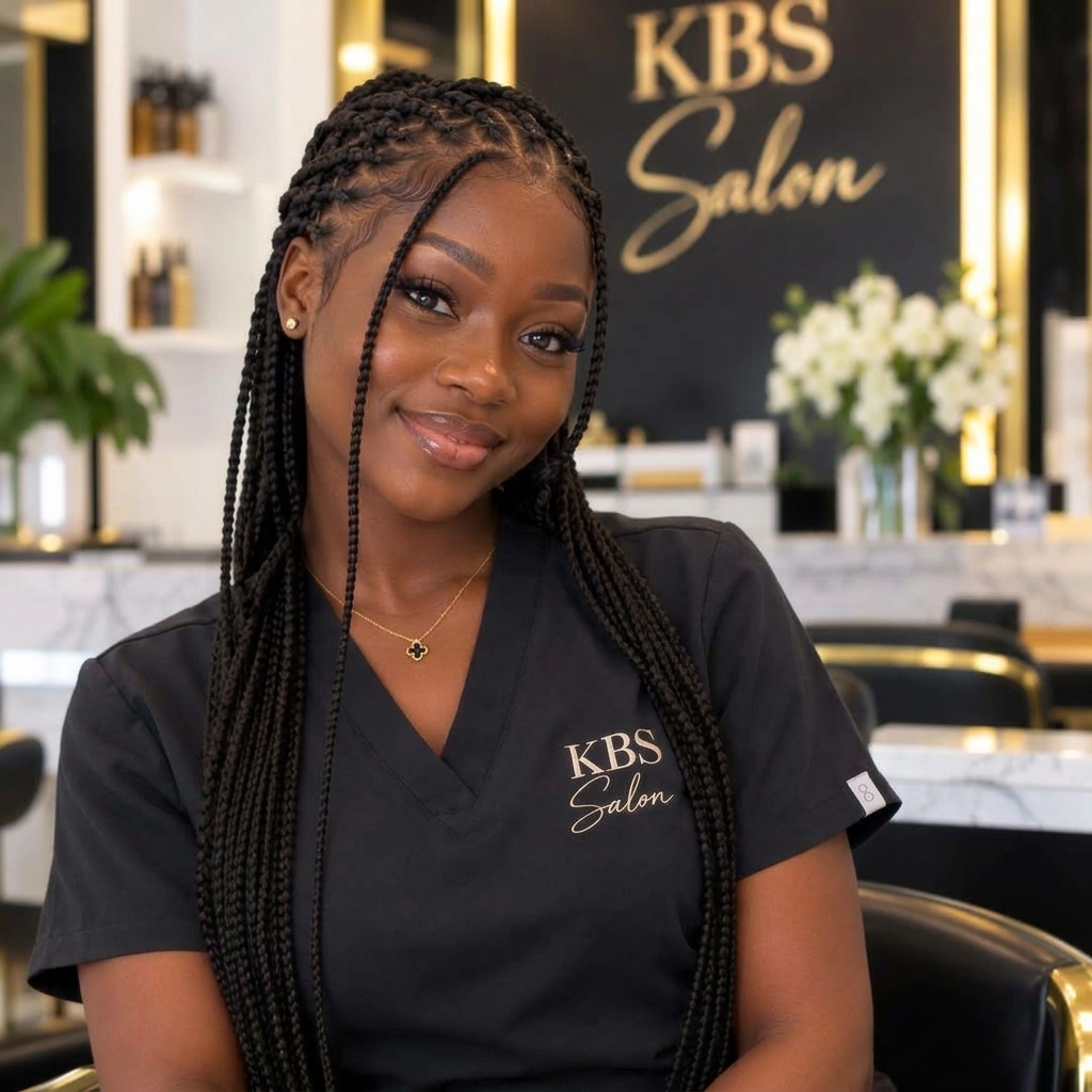 Hawa, braiding stylist at KBS Luxe